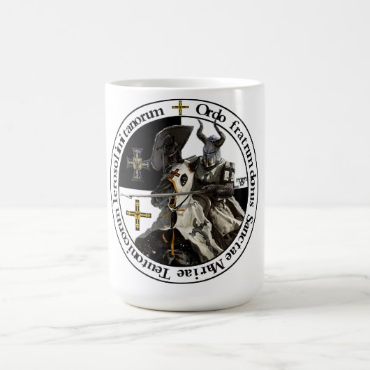 Deutscher Orden Ritter mit Lanze Tasse コーヒーマグカップ (中央)