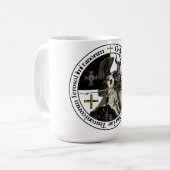 Deutscher Orden Ritter mit Lanze Tasse コーヒーマグカップ (正面左)