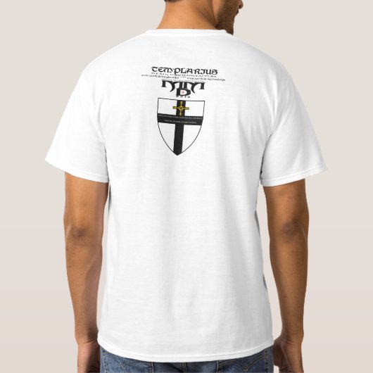 Deutscher Orden Ritter und Wappen Tシャツ (裏面)