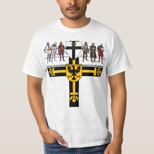 Deutscher Orden Ritter und Wappen Tシャツ (正面)