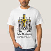 Deutscher Orden zwei Ritter mit Ordenswappen Tシャツ (正面)