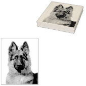 Deutscher Schäferhund Gummistempel ラバースタンプ (押印)