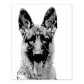 Deutscher Schäferhund Gummistempel ラバースタンプ (インプリント)