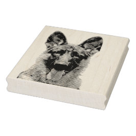 Deutscher Schäferhund Gummistempel ラバースタンプ