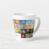 Deutsches Fingeralphabet カフェラテマグ (右アングル)