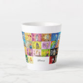 Deutsches Fingeralphabet カフェラテマグ (正面)