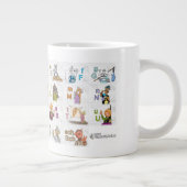 Deutsches Fingeralphabet 2 ジャンボコーヒーマグカップ (右)