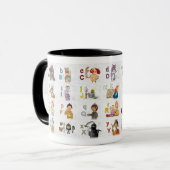 Deutsches Fingeralphabet 2 マグカップ (正面左)