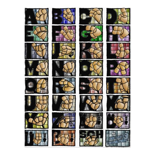 Deutsches Fingeralphabet 3 (2025) フォトプリント (正面)