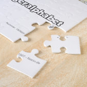 Deutsches Fingeralphabet II ジグソーパズル (側面)