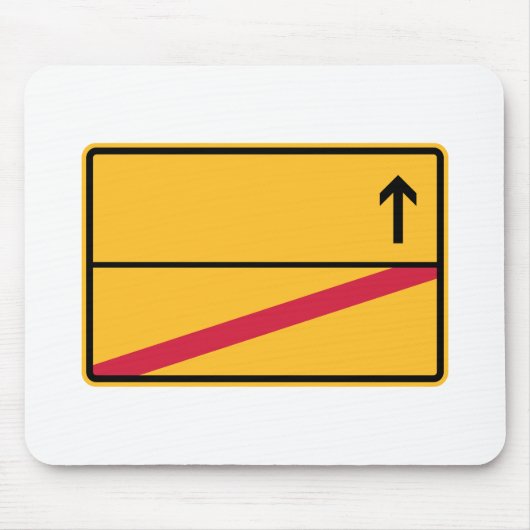 Deutsches Ortsschild, Ortsausfahrt マウスパッド (正面)