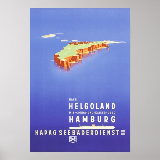 Deutschland: 1939 - HaPag Helgoland Reise ポスター (正面)