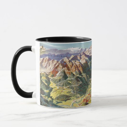 " Deutschland: 1978/heute - ALPEN NP Berchtesgaden マグカップ (左)