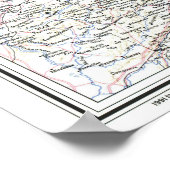 " Deutschland: 1991/heute - Detailerte Landkarte ポスター (角)