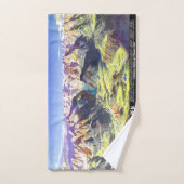 " Deutschland: 2021 - Alpen Berchtesgaden Panorama ハンドタオル (ハンドタオル)