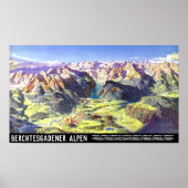 Deutschland: 2021 - Alpen Berchtesgaden Panorama ポスター (正面)