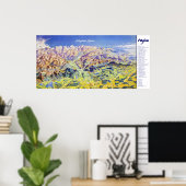 "Deutschland: 2021/heute - Allgäuer Alpen Panorama ポスター (ホームオフィス)