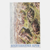 " Deutschland: 2021/heute - Berchtesgadener Alpen  キッチンタオル (縦)