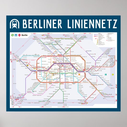 " Deutschland: 2021/heute Berlin - (U/S/Tram) Netz ポスター (正面)