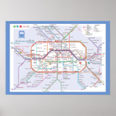 " Deutschland: 2022/heute Berlin - Liniennetz ... ポスター (正面)