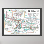 " Deutschland: 2022/heute Dresden - Liniennetz ... ポスター (正面)