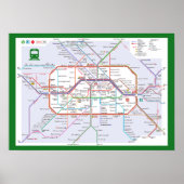 " Deutschland: 2023/heute Berlin - Liniennetz ...  ポスター (正面)