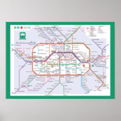 " Deutschland: 2023/heute Berlin - Liniennetz ... ポスター (正面)