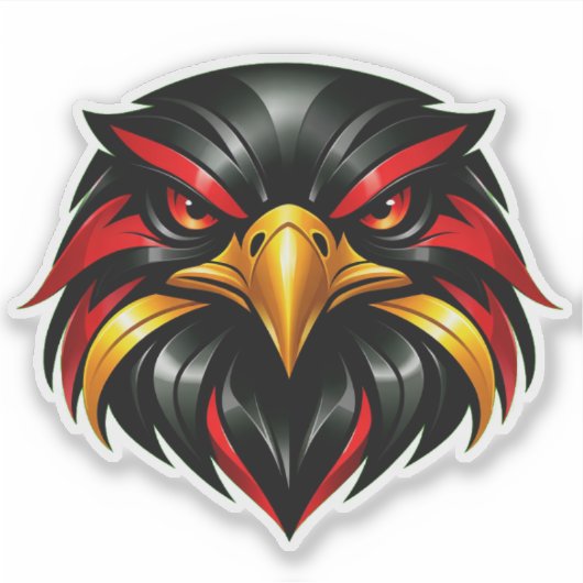 Deutschland Adler Auto シール (正面)