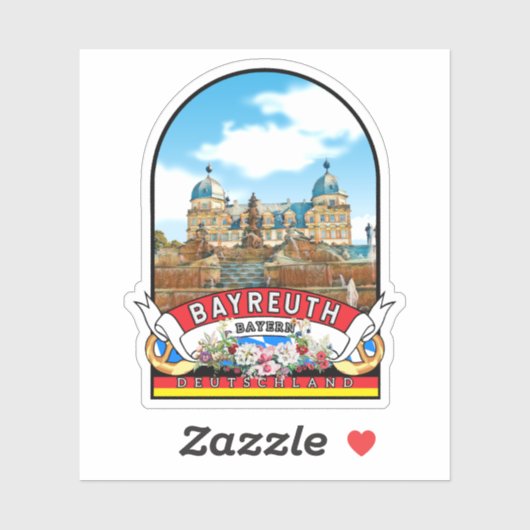 Deutschland Bayreuth Vintages Andenken シール (シート)