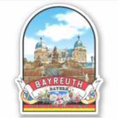 Deutschland Bayreuth Vintages Andenken シール (正面)