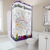 " Deutschland: BERLIN Liniennetz (S-/U-Bahn) ... シャワーカーテン (インサイチュ)