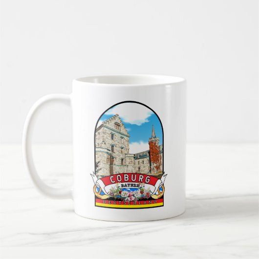 Deutschland Coburg Vintage souvenir コーヒーマグカップ (左)
