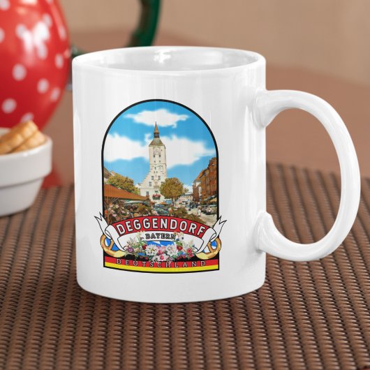Deutschland Deggendorf Vintage souvenir コーヒーマグカップ