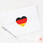 Deutschland Fahne ハートシール (封筒)