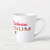 Deutschland Flag Rose Personalized Small Latte Mug カフェラテマグ (右)