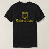 Deutschland German Flag Coat of Arms Germany Men W Tシャツ (デザイン正面)