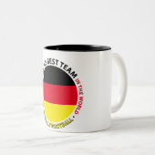 Deutschland-Germany-Alemania Art Shield ツートーンマグカップ (正面右)