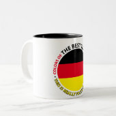 Deutschland-Germany-Alemania Art Shield ツートーンマグカップ (正面左)