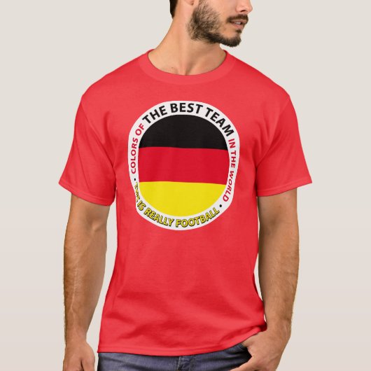 Deutschland-Germany-Alemania Art Shield Tシャツ (正面)