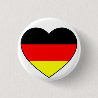 Deutschland Herz Fussball Germany 缶バッジ