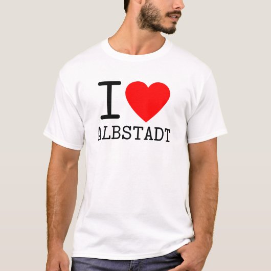 Deutschland I love Albstadt Baden-Württemberg Tシャツ (正面)