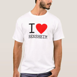 Deutschland I love Bensheim Bundesland Hessen Tシャツ
