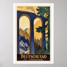 Deutschland im Schwarzwald Germany in Black Forest ポスター