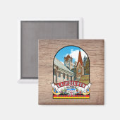 Deutschland Kaufbeuren Vintage souvenir マグネット (正面/裏面)