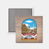 Deutschland Kulmbach Vintage souvenir マグネット (正面/裏面)