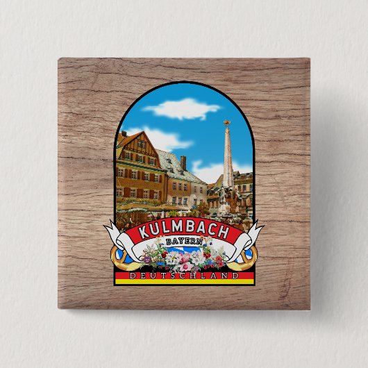 Deutschland Kulmbach Vintage souvenir 缶バッジ (正面)