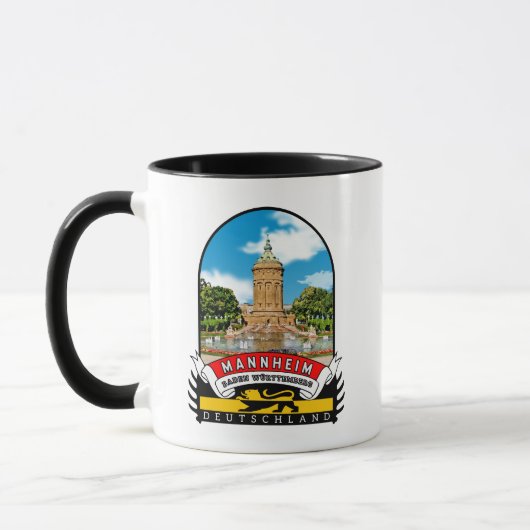 Deutschland Mannheim Vintage souvenir マグカップ (左)