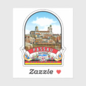 Deutschland Passau Vintage souvenir シール (シート)