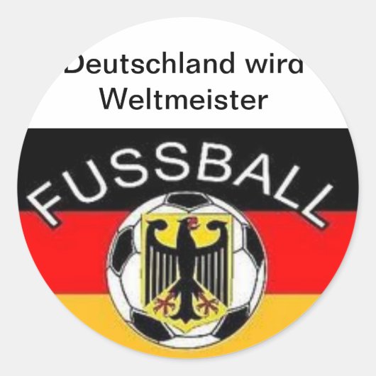Deutschland wird Weltmeister ラウンドシール (正面)