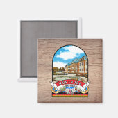 Deutschland Würzburg Vintages Souvenir マグネット (正面/裏面)